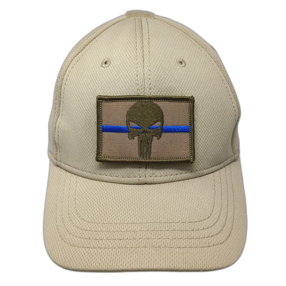 Condor Baseball Cap Beige M Punisher Skull Thin Blue Line Tactical Patch Hat